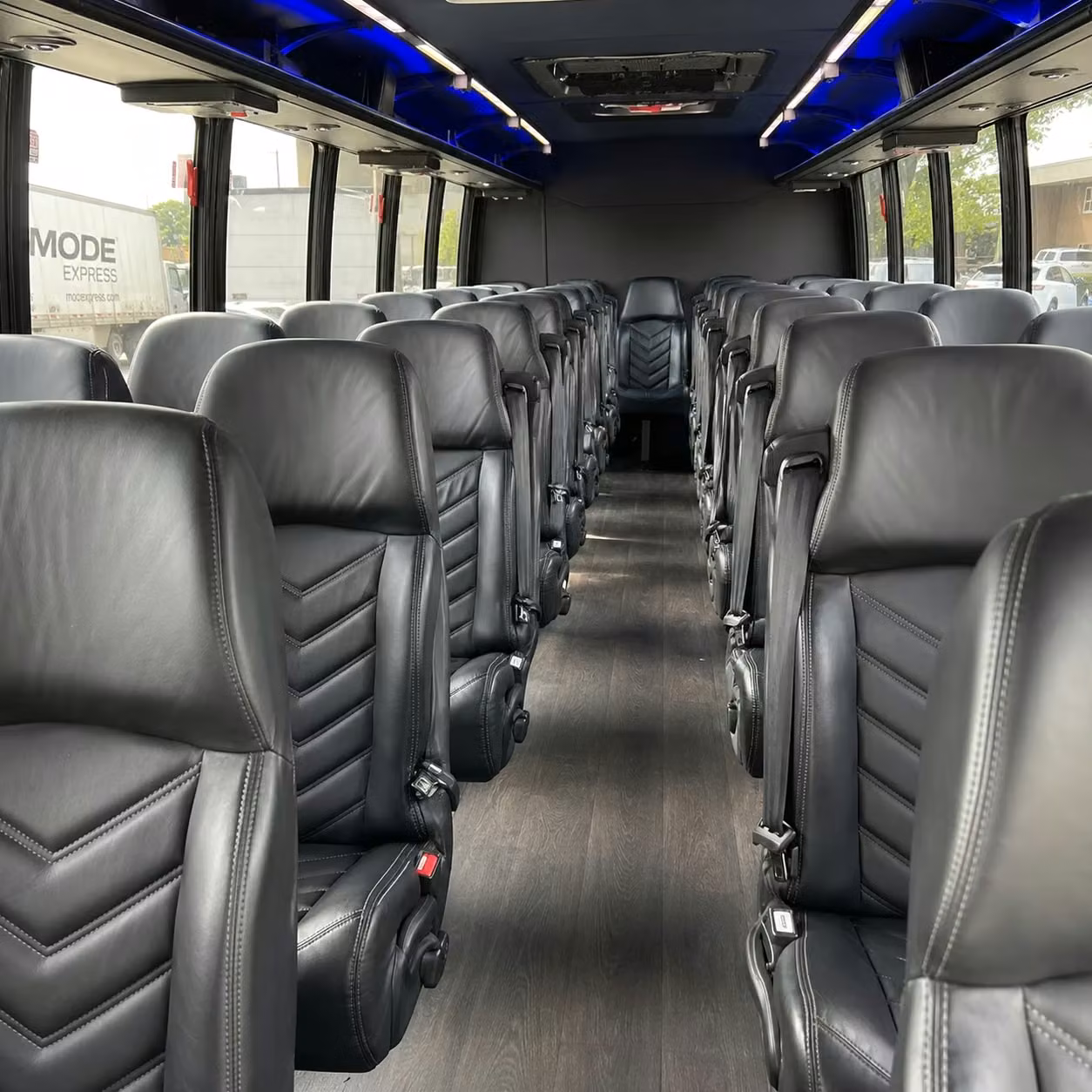 28 passenger minibus inside