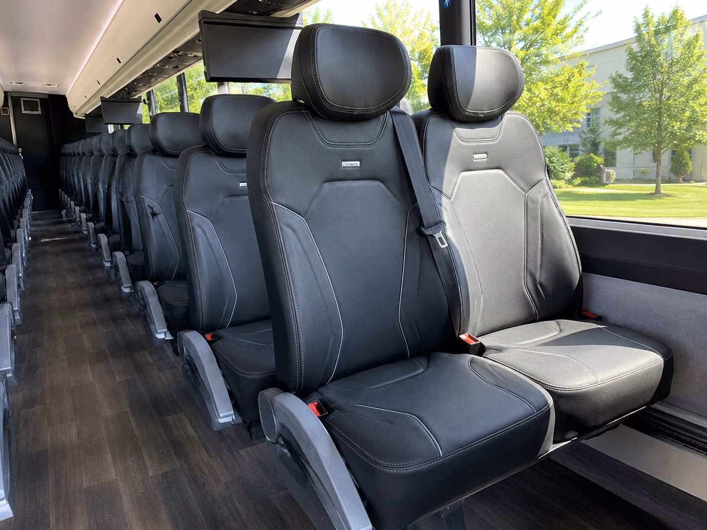 56 passenger charter bus interior