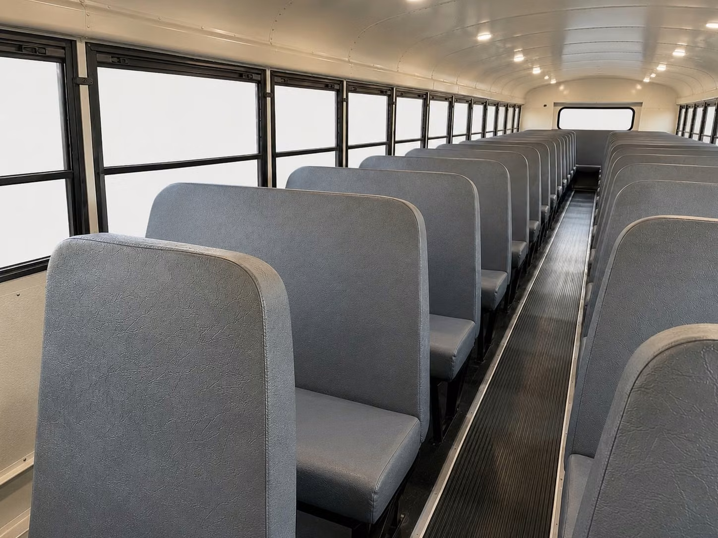 school bus inside